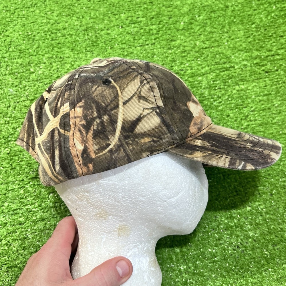 Ducks Unlimited Hat Camo Mossy Oak Cap Wetland Adjustable EUC Outdoor Caps - Picture 6 of 7
